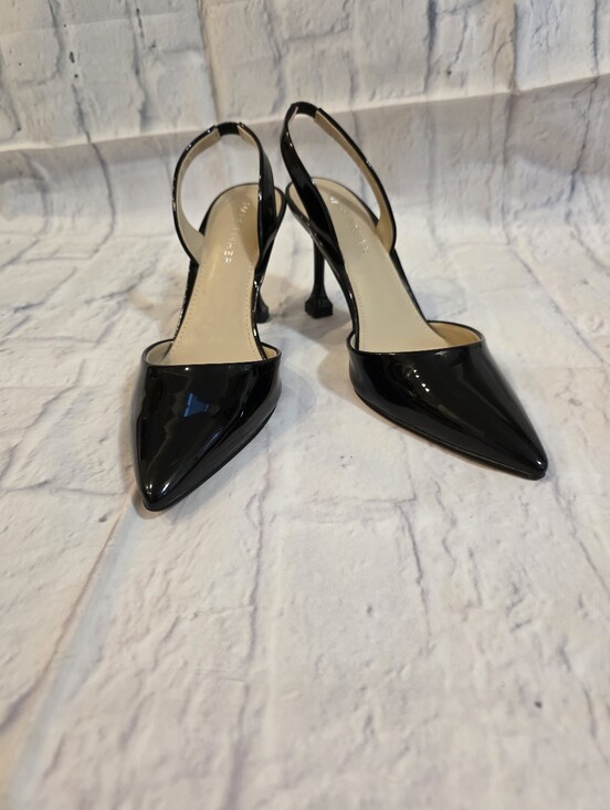 Marc Fisher Shoes - Marc Fisher Black Patent Slingback Pointy Heels